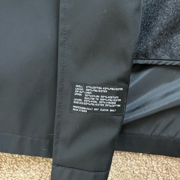 Calvin Klein Mens Rain Coat Size 40R Black New - Picture 4 of 10